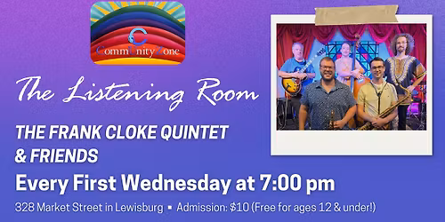 Frank Cloke Jazz Quintet - Monthly Performances!