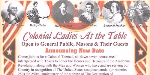 Colonial Ladies At The Table to support The Dodge House by Veterans Assistance