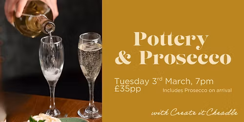 *SOLD OUT* Pottery & Prosecco night at Puss in Boots Tuesday 3 March