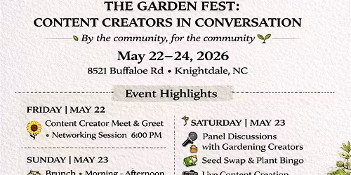 The Garden Fest :Content Creators in Conversation