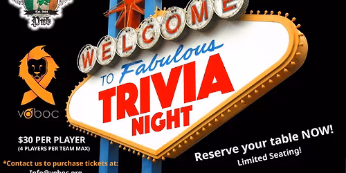 Trivia Night for The VOBOC Foundation