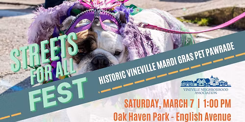 Historic Vineville Mardi Gras Pet PAWrade
