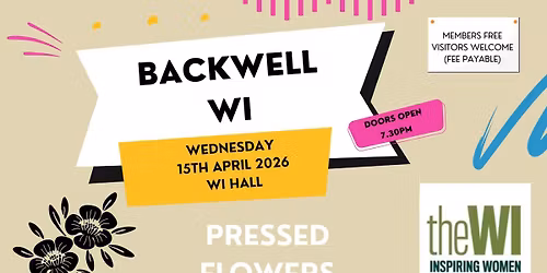 Backwell WI April Meeting - Pressed Flowers 