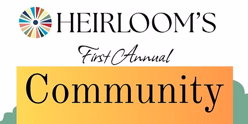 Heirloom's Community yard Sale