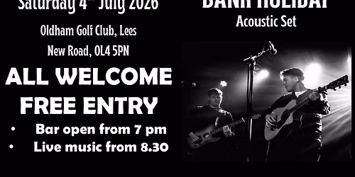 Oldham Invitation Evening with Live Music