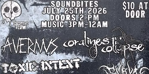 CORALINE'S COLLAPSE, AVERNUS, TOXIC TEXT, IN DETRIMENT, ALLOY, VETA CETI, F