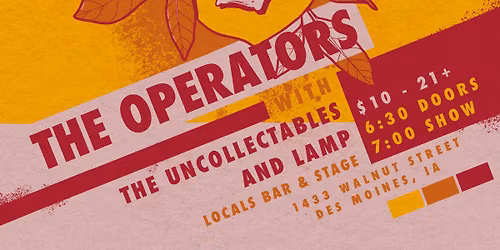 The Operators, The Uncollectables, Lamp at Locals Bar & Stage