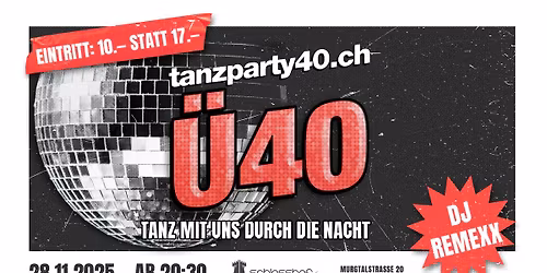 \u00dc40 Tanzparty \ud83d\udda4Black Friday Edition \ud83d\udda4 mit DJ Remexx