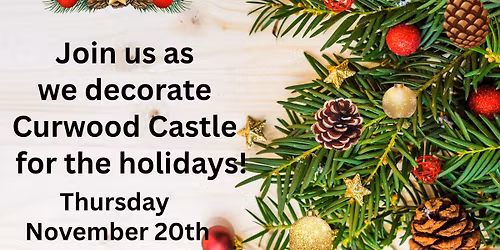 Decorating the castle for the holidays