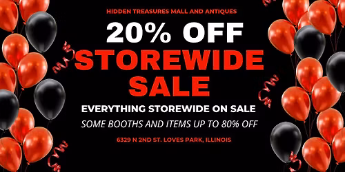 20% STOREWIDE SALE