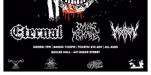 Gatecreeper, Eternal, Dying Remains, Misyrion Live in Nelson