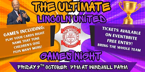Lincoln United Juniors - Ultimate Games Night