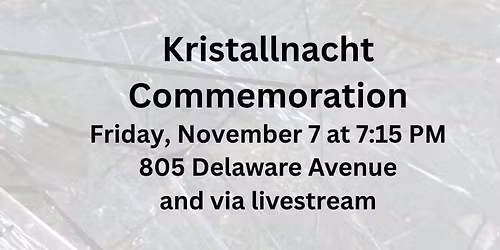 Krystallnacht Shabbat