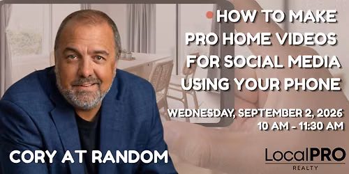How to Create Great Home Tour Videos Using Your Phone At LocalPRO Realty.