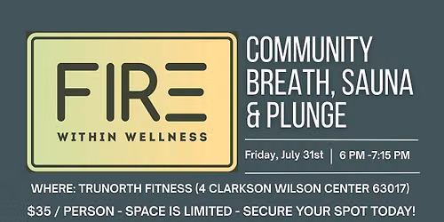 Community Breath, Sauna & Plunge with Fire Within Wellness