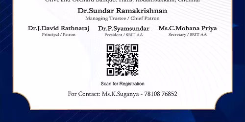 SRIT Alumni Connect 2K26 - Chennai Chapter