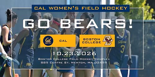 [CACNE] CAL-Boston College Field Hockey at Boston College
