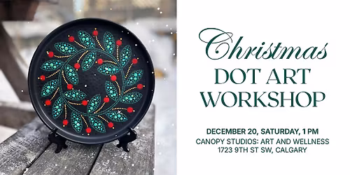 Christmas Wreath: Dot Art Workshop