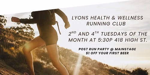 Lyons Health & Wellness Social Fun Run Group