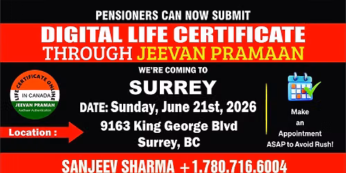 Jeevan Parmaan - Digital Life Certificate in Surrey