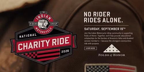 2026 INDIAN MOTORCYCLE NATIONAL CHARITY RIDE