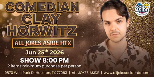 Comedian Clay Horwitz Live at All Jokes Aside Comedy Lounge 