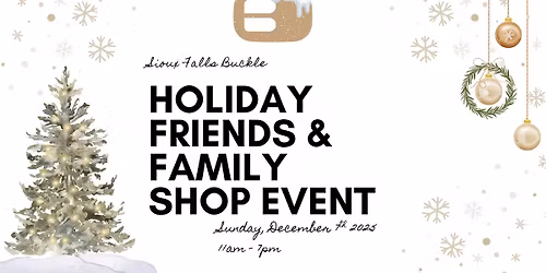 Sioux Falls Buckle Holiday Friends & Family Event 2025