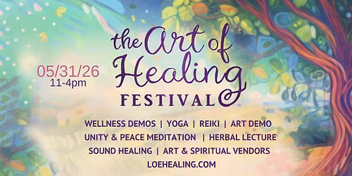 Art of Healing Festival - Vendors apply within
