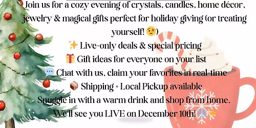 Holiday Facebook Live Sale!