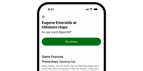 Hillsboro Hops at Eugene Emeralds at PK Park