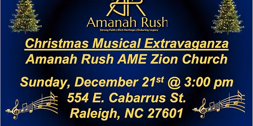 Amanah Rush Christmas Musical Extravaganza