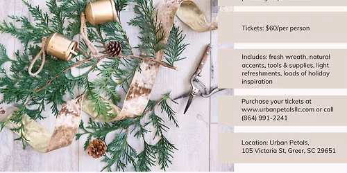 Christmas Wreath Workshops (Nov 21 - Dec 13)
