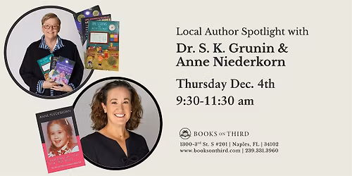 Meet & Greet with Dr. S. K. Grunin & Anne Niederkor- Local Author Spotlight