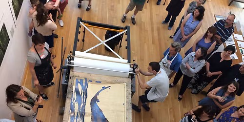 Watch Artist Create during BIG INK at the YAM\u2014A Woodblock Printing Event Day 1