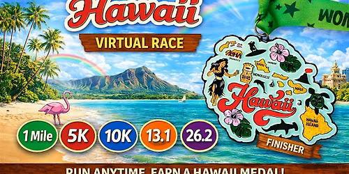 Race Through Hawaii Virtual Race | 5K, 10K, Marathon | Run Anywhere