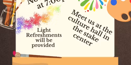 Rigby Idaho Stake YSA Bob Ross Painting Night