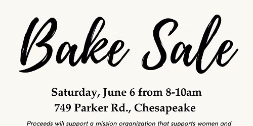Sojourners Church Bake Sale