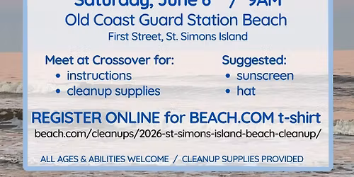 ST. SIMONS ISLAND World Oceans Day Beach Cleanup