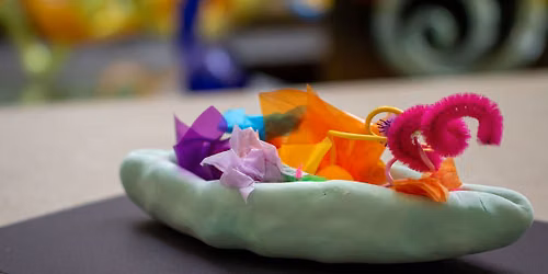 Drop-In Art: Model Magic Ikebana Boats