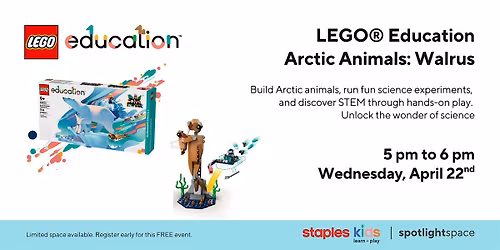 LEGO\u00ae Education Arctic Animals: Walrus at Staples Store 131