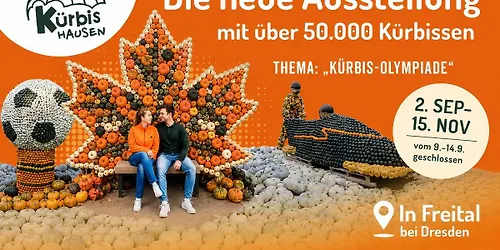 Kürbishausen einzigartige Herbstausstellung zum Thema "Kürbis-Olympiade"