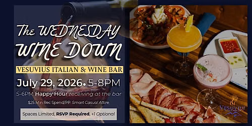 Wine Down Wednesday: An Elevated LGBTQ+ Social | Happy Hour, Wine, Italian