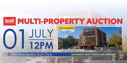 Next Up: 1 July Broll Multi-Property Auction — The Wanderers Golf Club