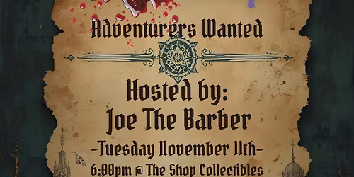 Joe The Barber: DND Campaign Session 0