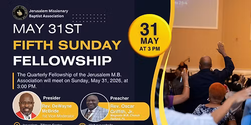 Jerusalem's Fifth Sunday Fellowship May 2026
