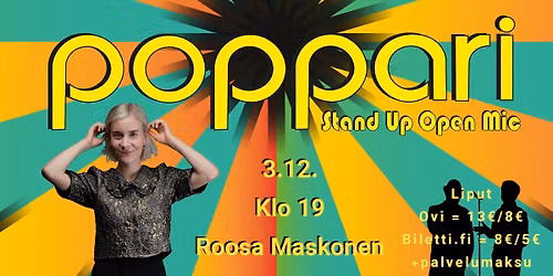 Popparin stand up open mic 3.12.