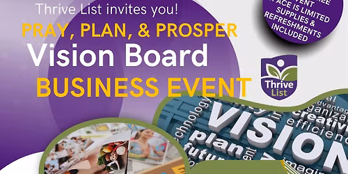 Thrive List Plan, Pray & Prosper Fellows