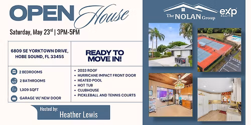 \ud83c\udfe0 OPEN HOUSE: Move-In Ready Paradise in Hobe Sound! \ud83c\udf34\u2728