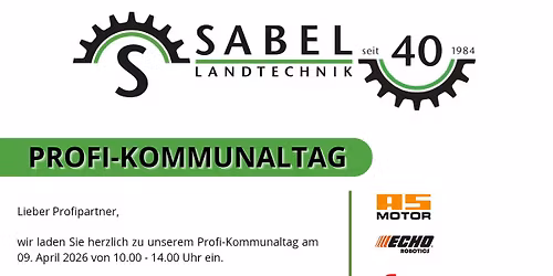 Profi-Kommunaltag bei Sabel Landtechnik 2026