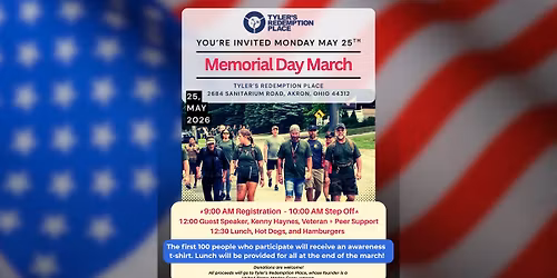 Memorial Day March at Tyler's Redemption Place